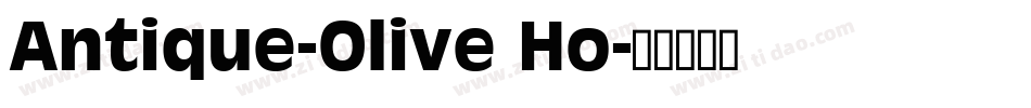 Antique-Olive Ho字体转换